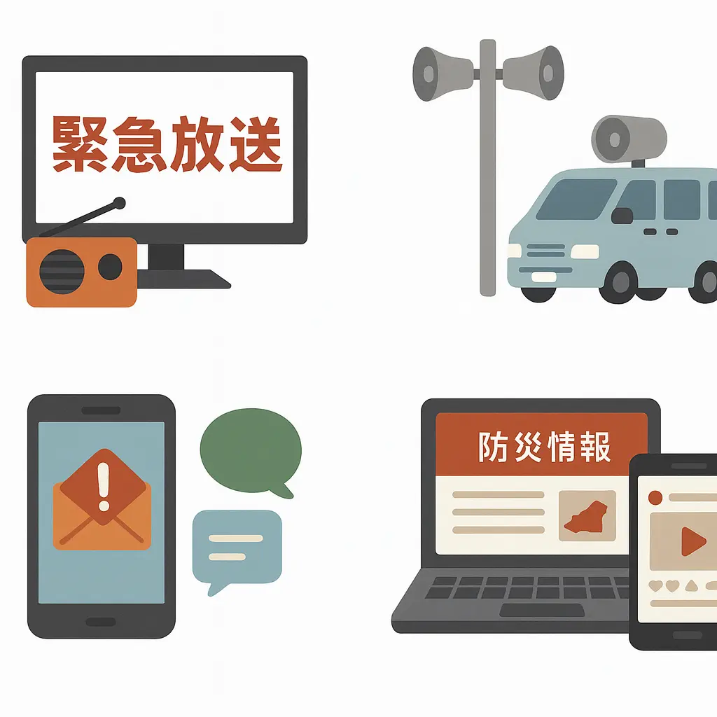 避難情報の伝達イメージ
