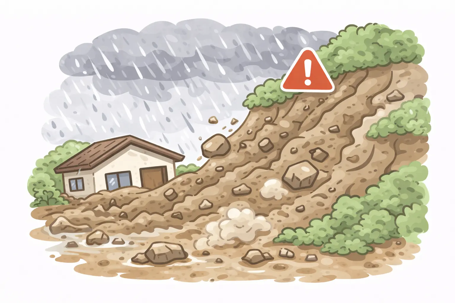 土砂災害のイメージ