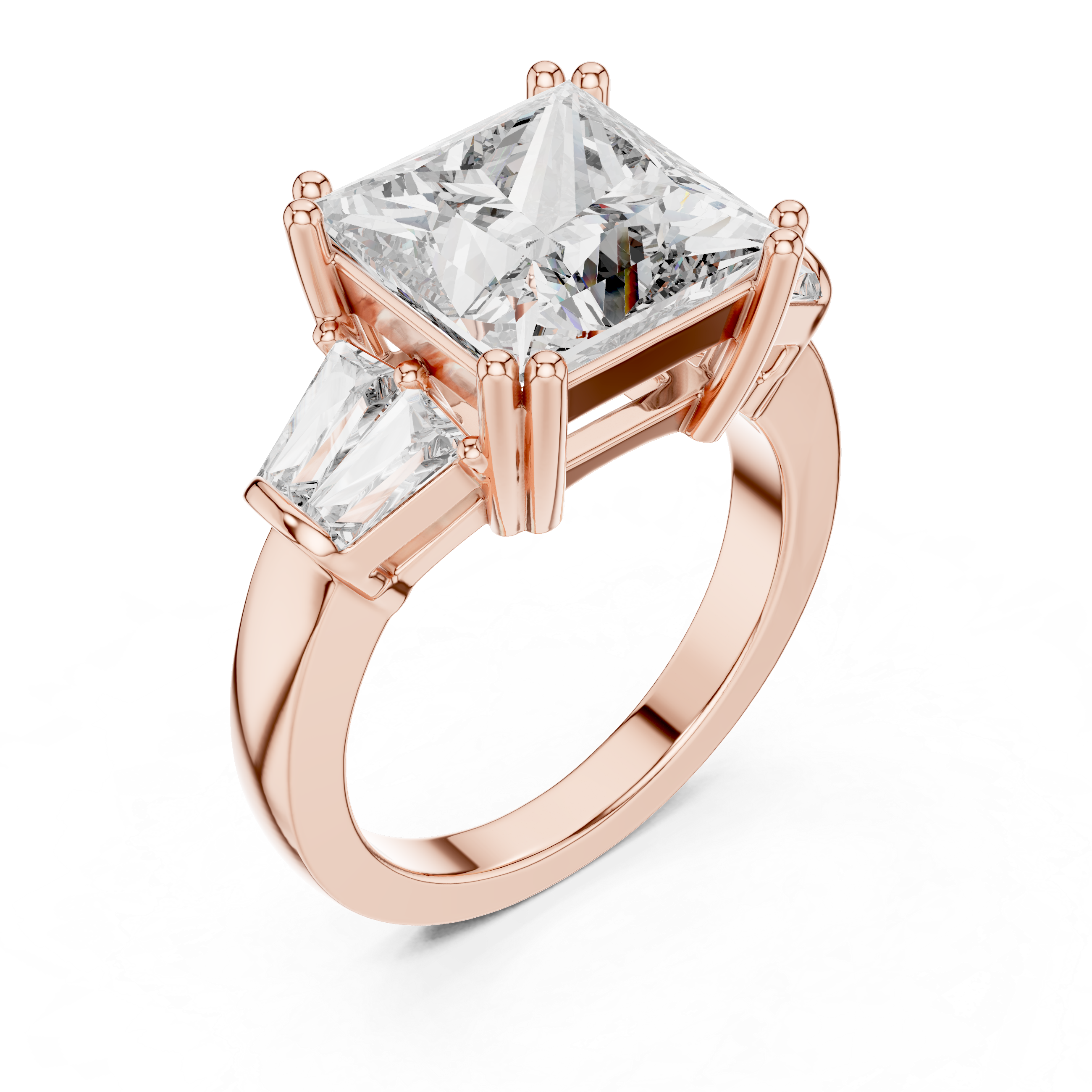 Regal Princess Three-Stone Ring