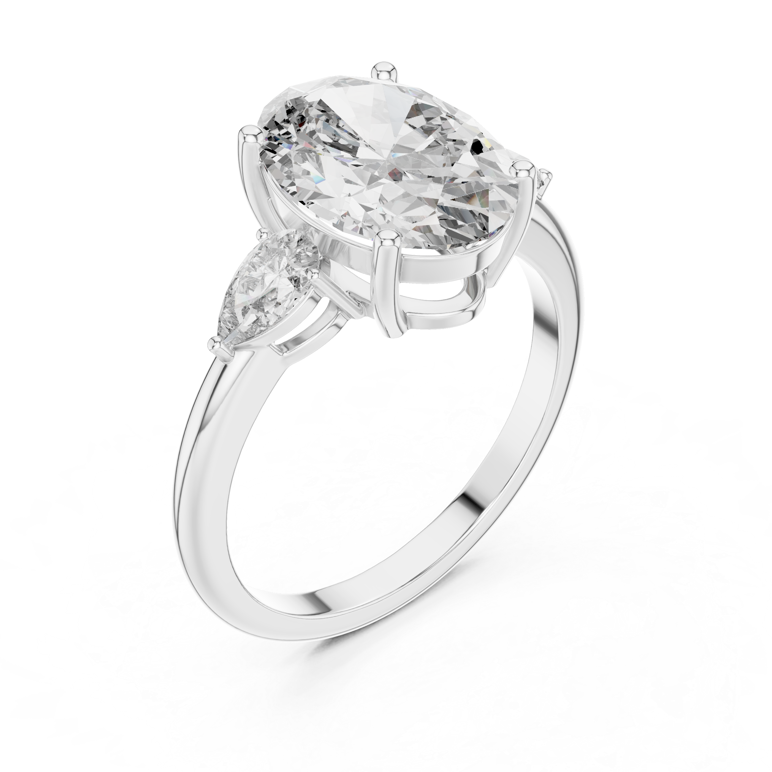 Luna Oval Trilogy Ring
