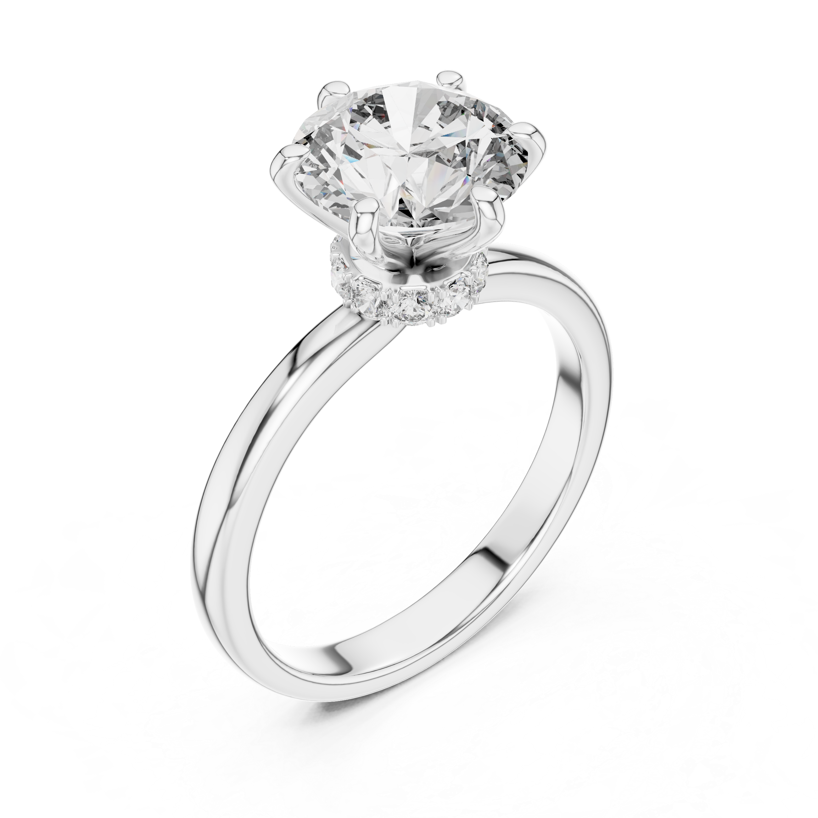 Celestia Bloom Solitaire Ring