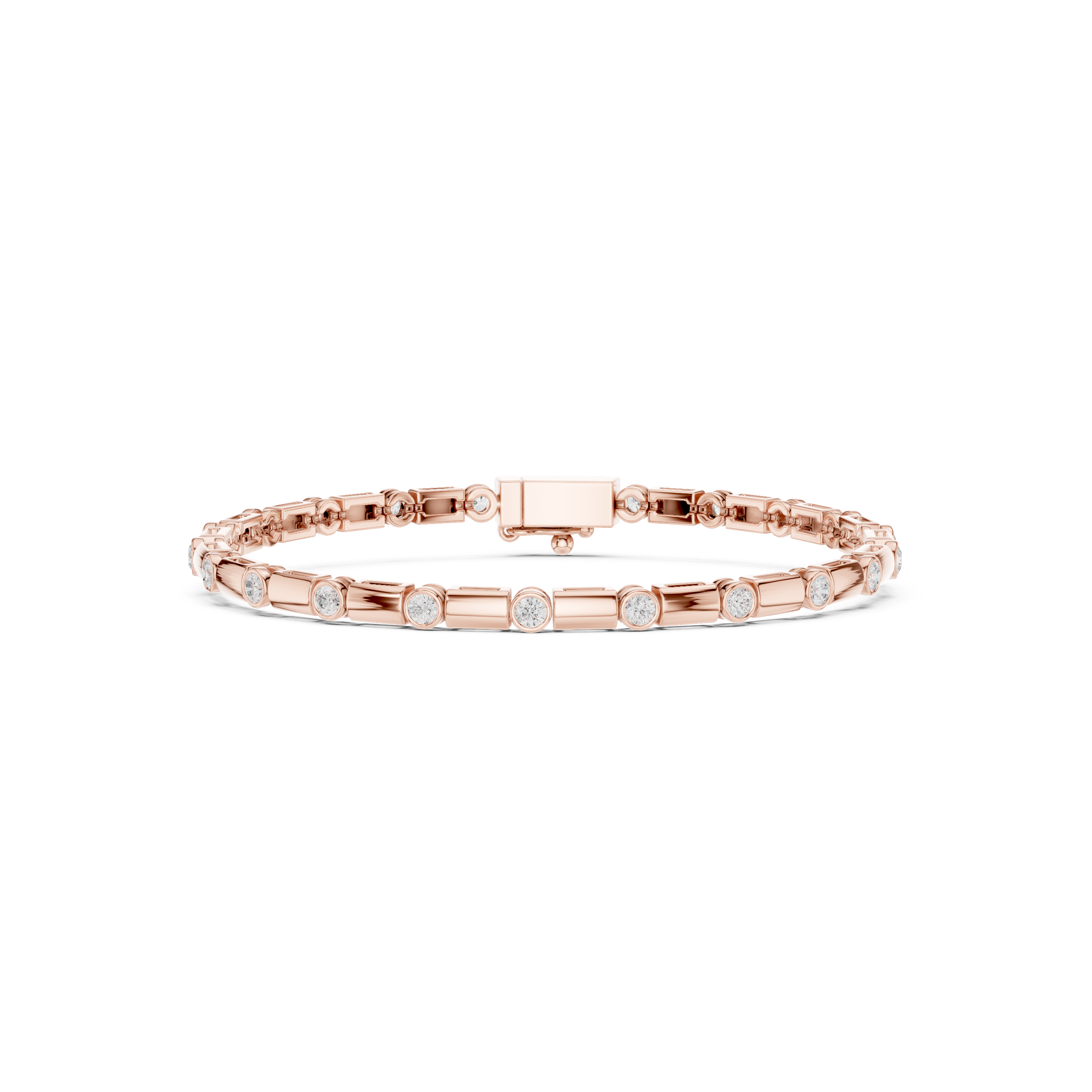 Petite Bezel Tennis Bracelet