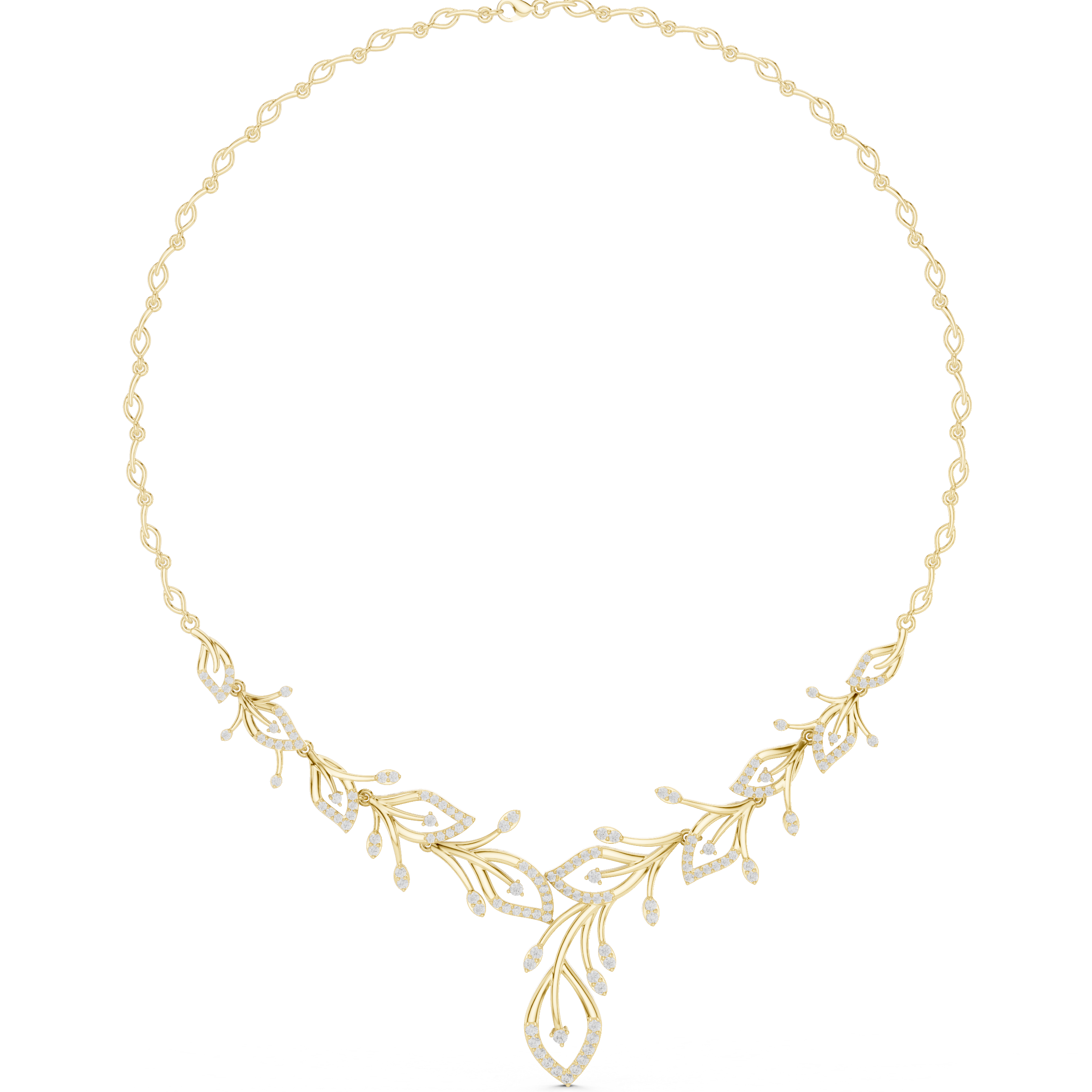 Enchanted Vine Diamond Necklace