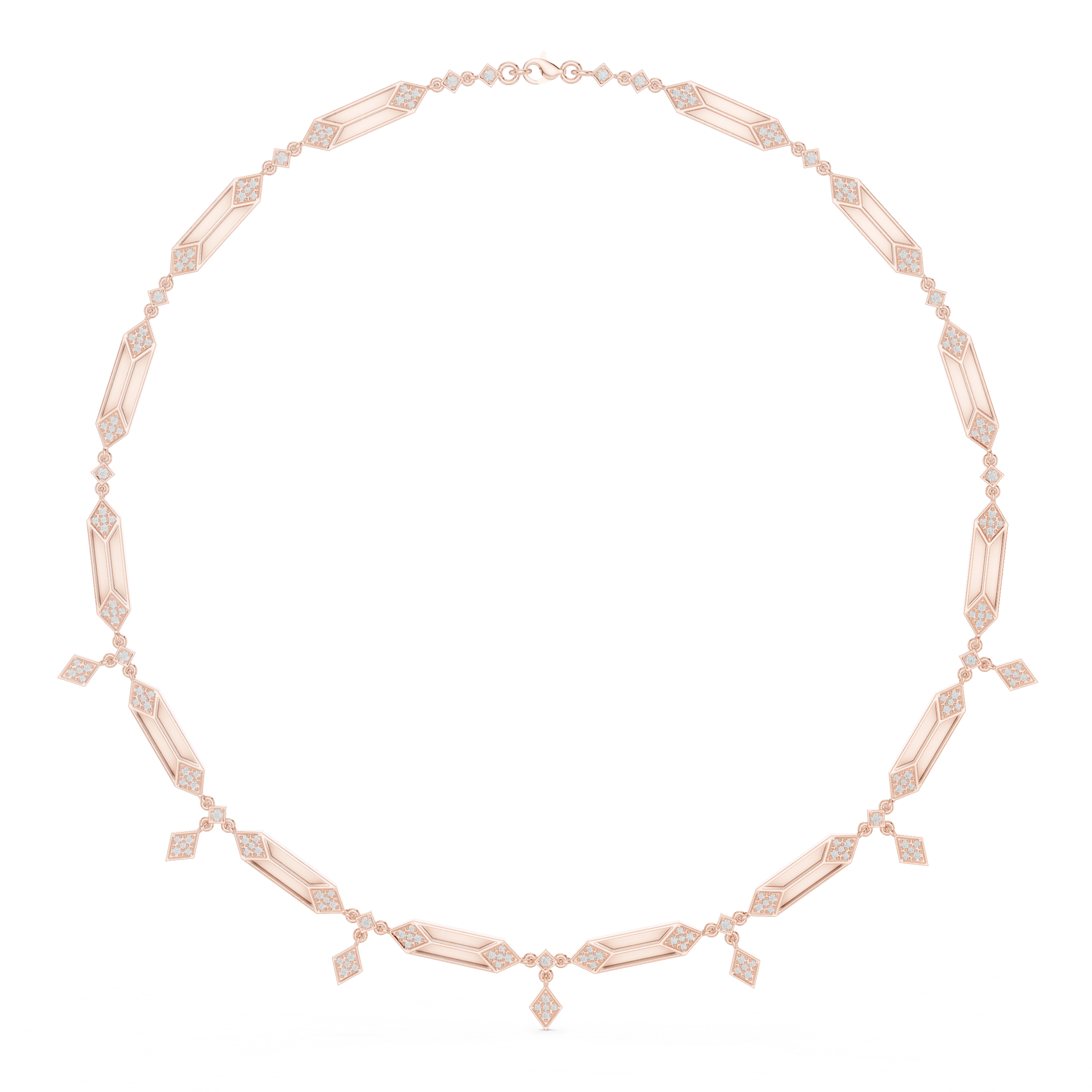 Elara Art Deco Diamond Necklace