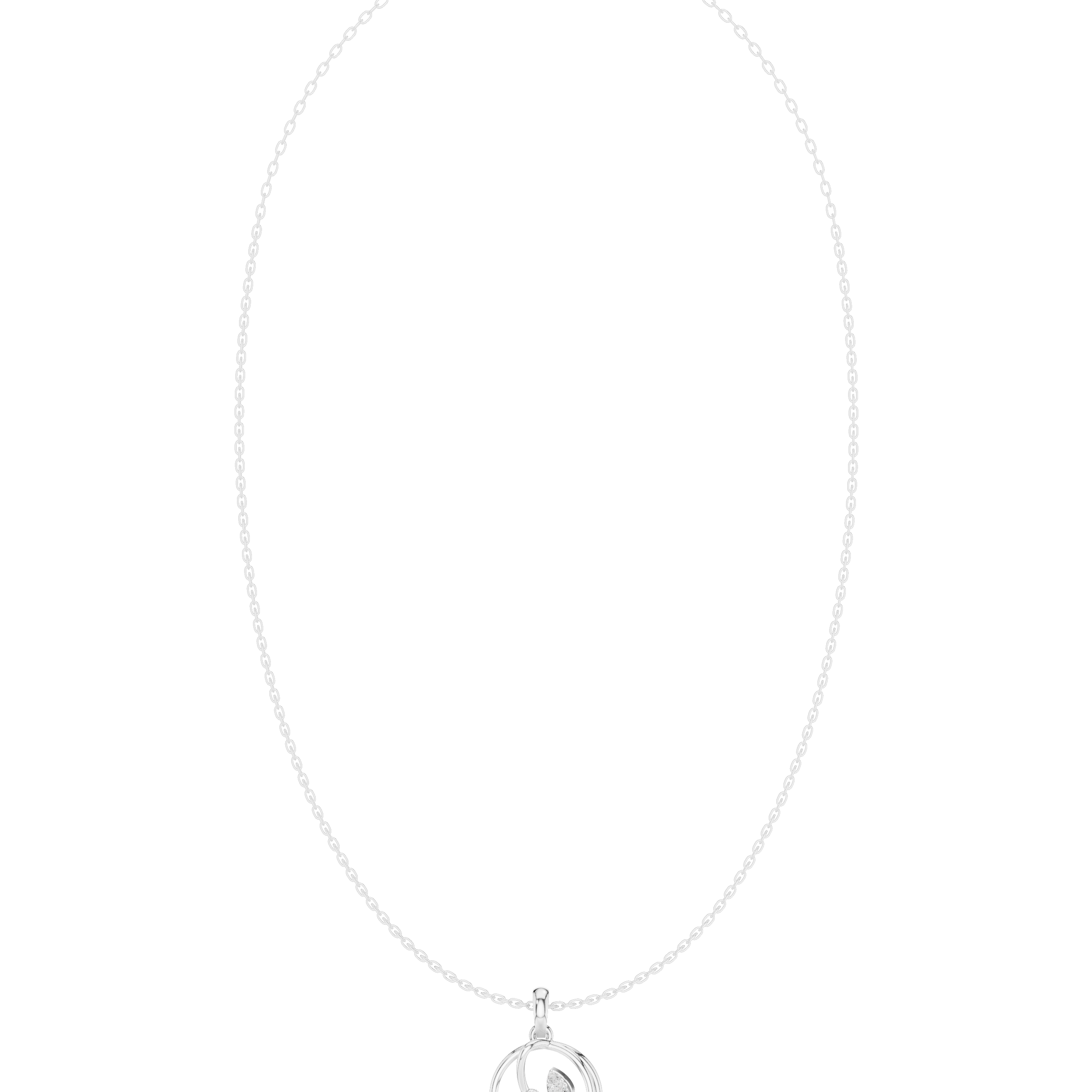 Seraphine Spiral Diamond Pendant
