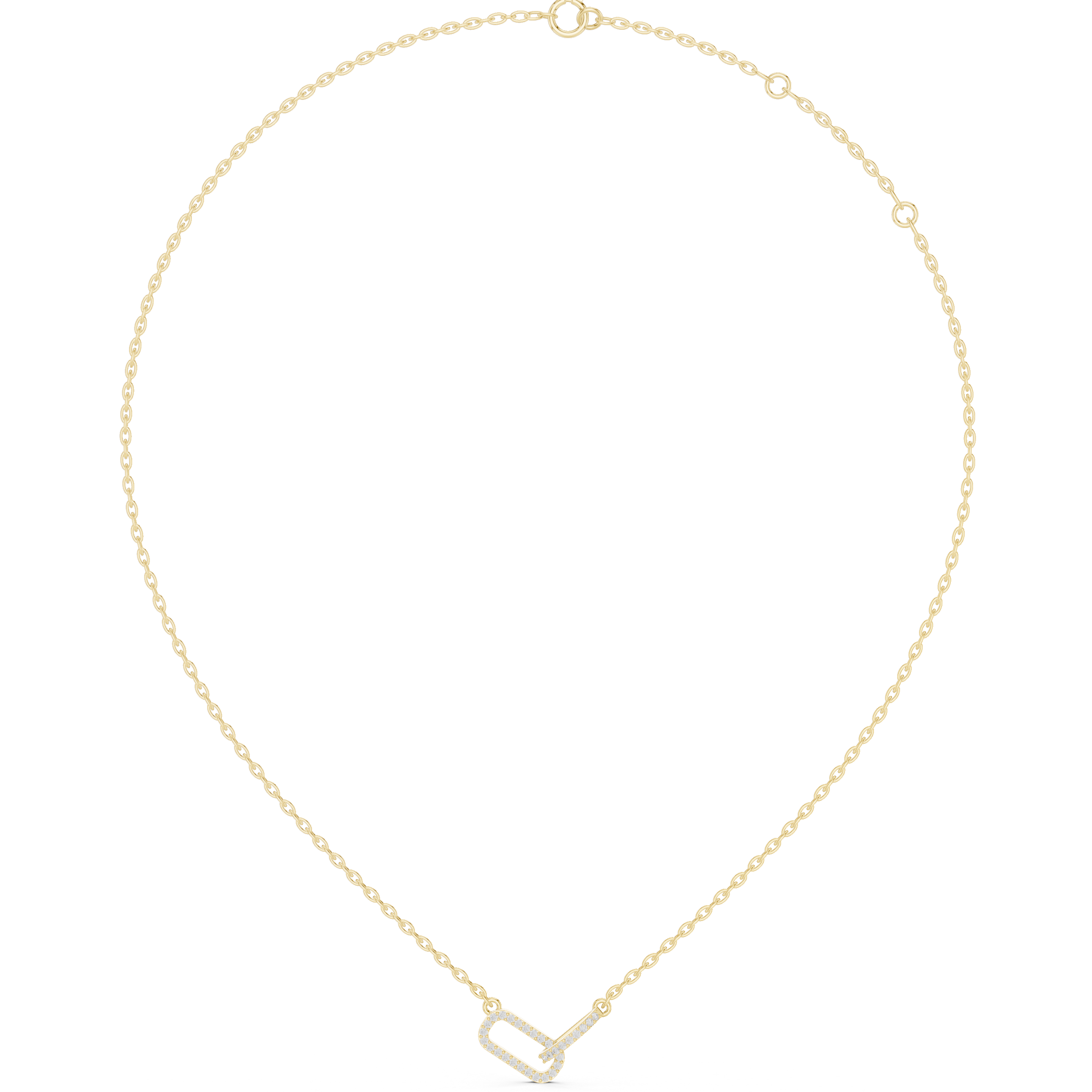 Elenor Link Diamond Necklace