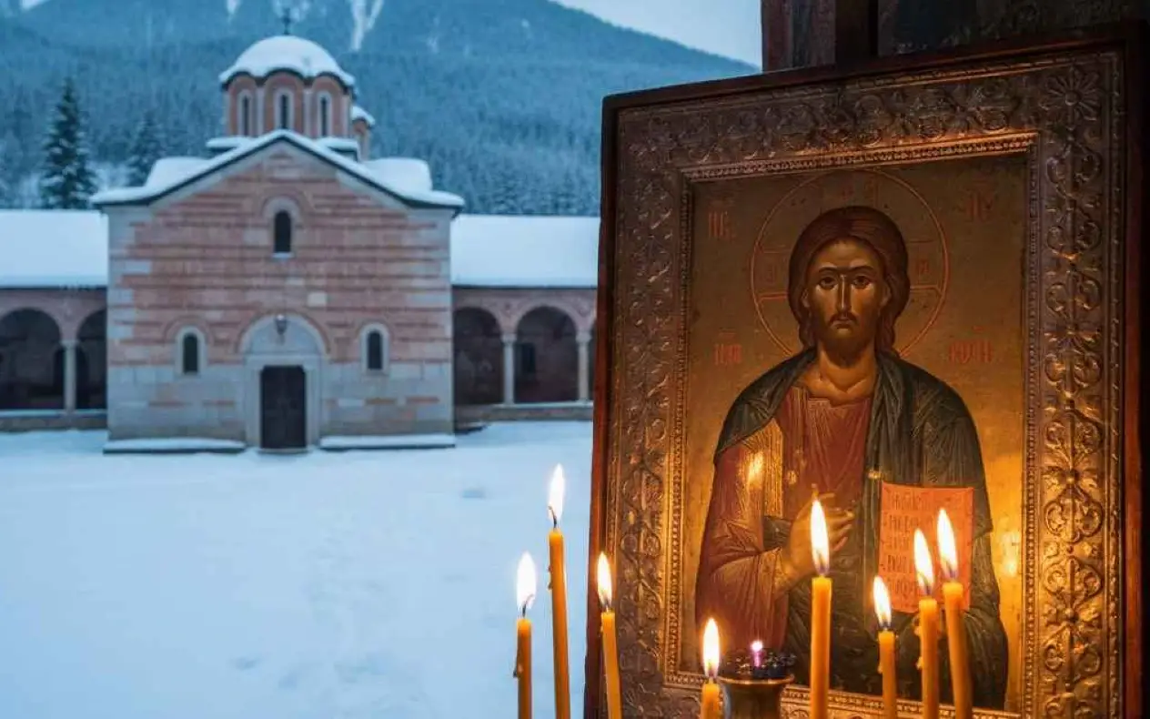 Pravoslavna crkva - ikona i sveće