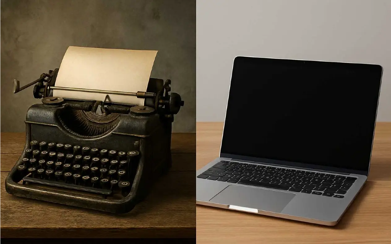 Pisaća mašina i latpop Stare stvari koje je zamenio Google