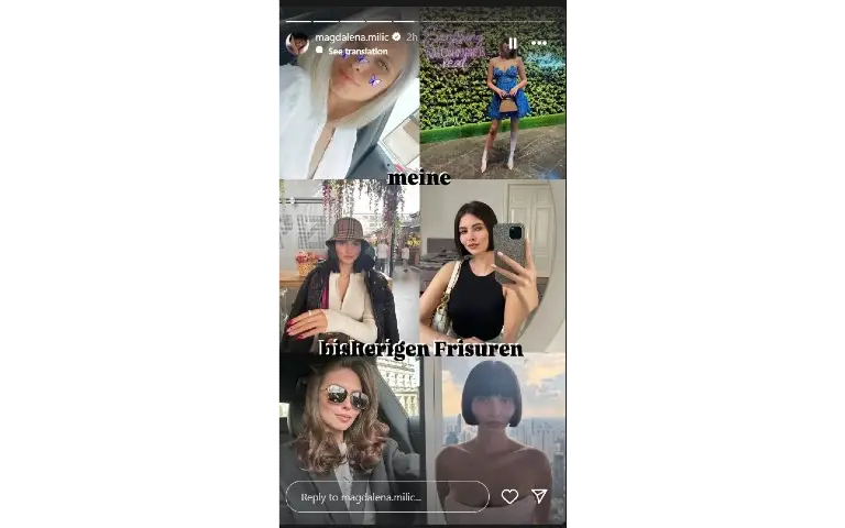Magdalena Milić frizure Frizure Magdalene Milić kroz godine - stav i samopouzdanje