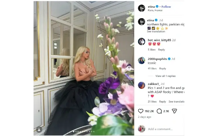 Christina Aguilera - slike Agilera u Parizu provokativne fotografije