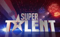 Zvanični logo reality-a "Supertalent" sa stilizovanim natpisom