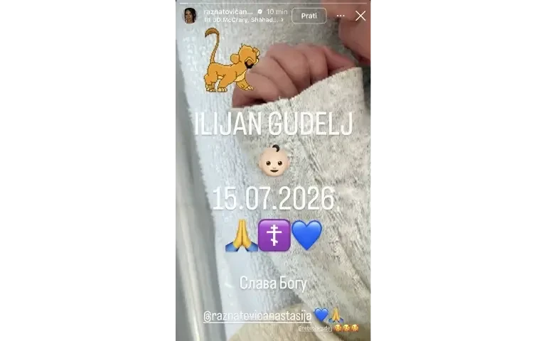 Anastasija se porodila Prva slika bebe Anastasije Ražnatović