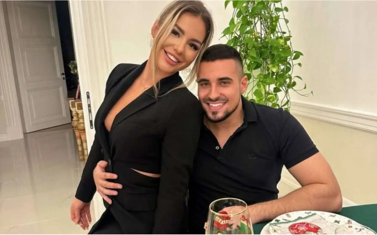 Marko Bjelić i Melani Dimitrijević tokom proslave