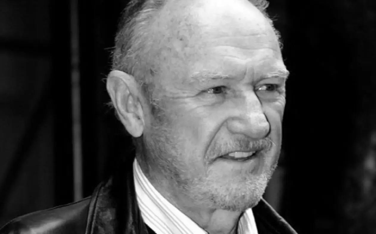 Legenda Holivuda Gene Hackman - crno bela fotografija