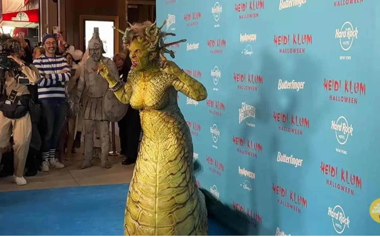 Heidi Klum kao meduza za Noć veštica