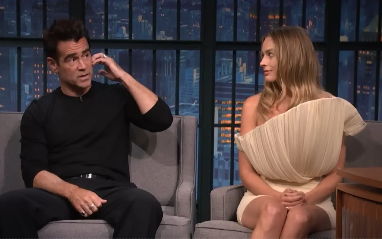 Colin Farrell i Margot Robbie tokom gostovanja u emisiji 