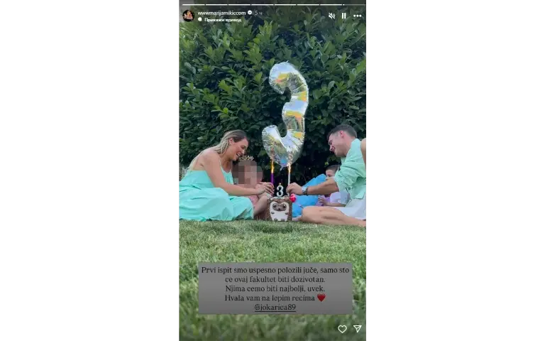 Marija Mikić i Jovan sa ćerkom Marija Mikić i Jovan na prvoj zajedničkoj fotografiji nakon razvoda
