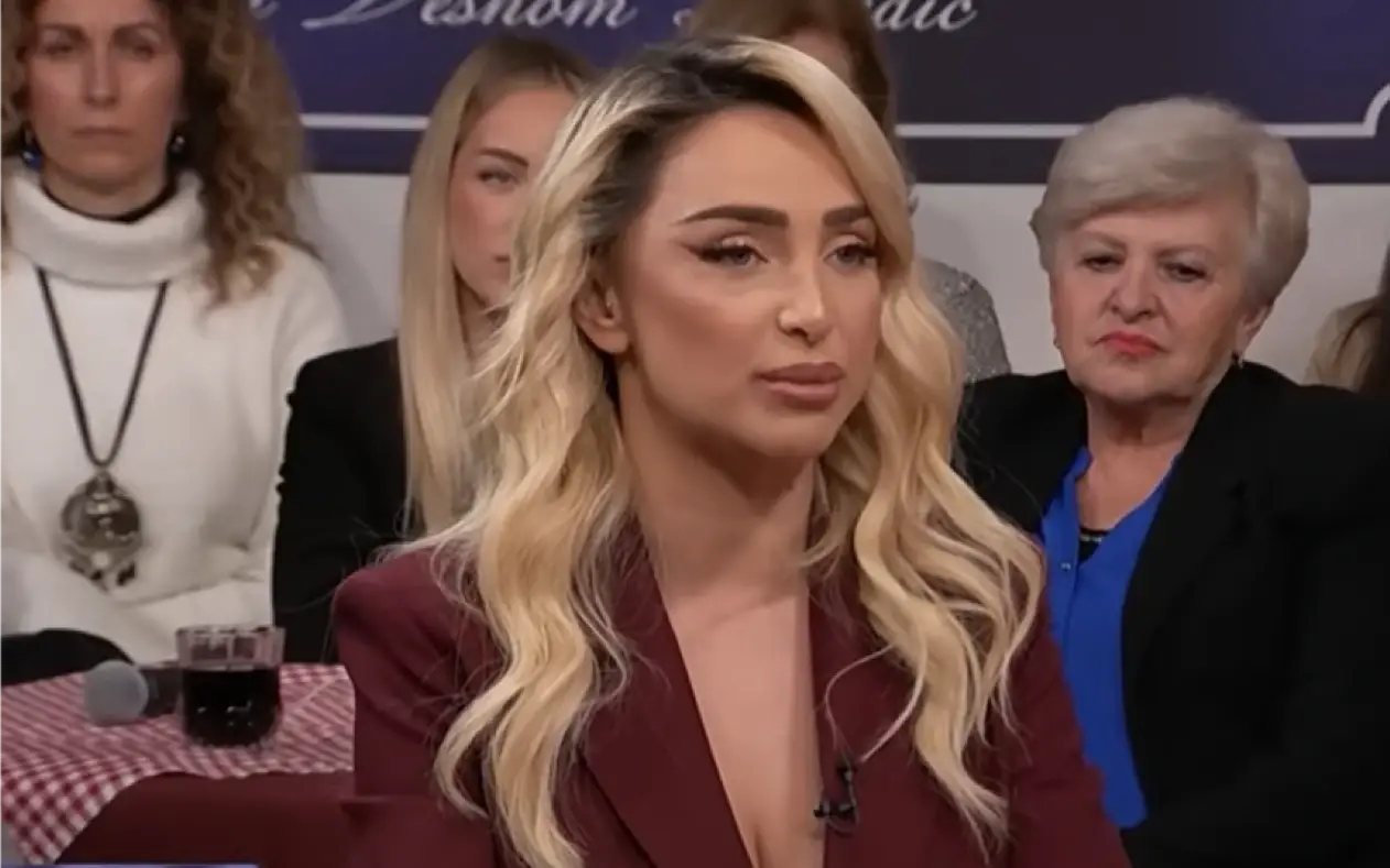 Maya Berović u emisiji sa tužnim izrazom lica 