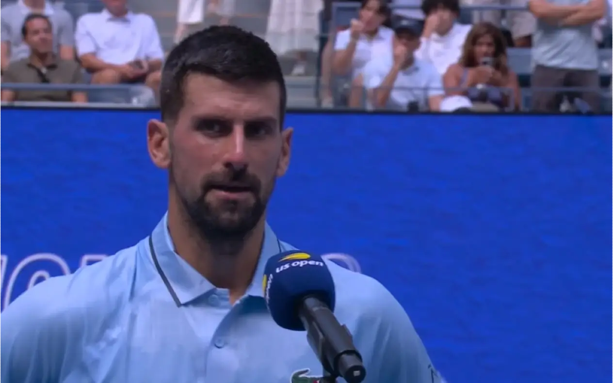 Novak Đoković nakon pobede u drugom kolu US Opena
