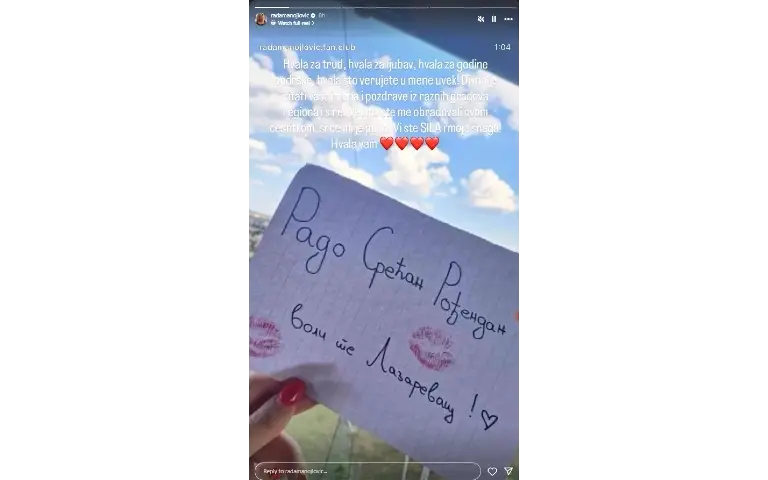 Rada Manojlović podelila rođendanske čestitike na Instagramu