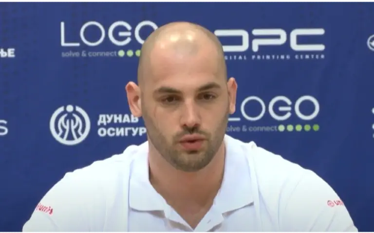 Radoslav Filipović, reprezentativac Srbije Radoslav Filipović tokom konferencije za medije