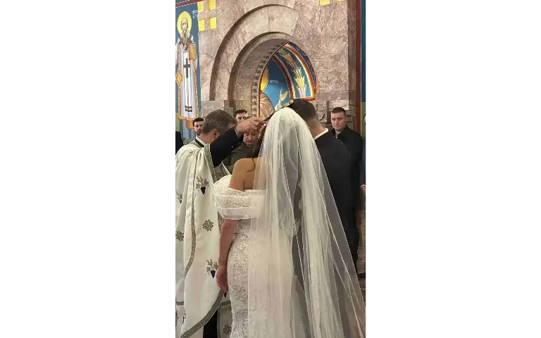 Venčanje u crkvi Crkveno venčanje Uroša i Jovane