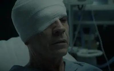 Slavko Štimac kao Mitar u seriji "Crna svadba" Glavni lik u seriji- Mitar, bolnički krevet
