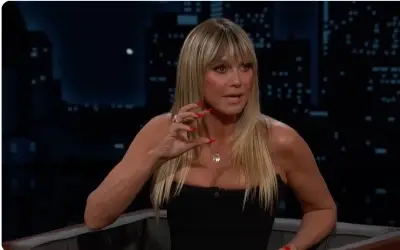 Heidi Klum tv emisija Heidi Klum tokom gostovanja u emisiji