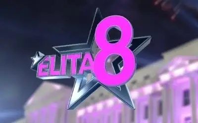 Zvanični logo reality-a "Elita 8" sa stilizovanim natpisom