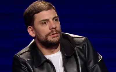 Milan Marić, crna kožna jakna, tv emisija Milan Marić u kožnoj jakni, gostuje u tv emisiji
