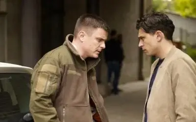 Srpski glumci Vuk Kostić i Marko Janketić u sceni iz serije "Ubuce moga oca"
