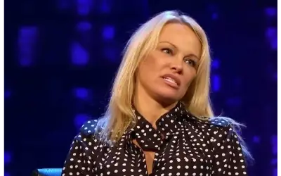 Pamela Anderson tokom intervjua