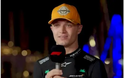 Lando Norris F1 Lando Norris tokom davanja intervjua