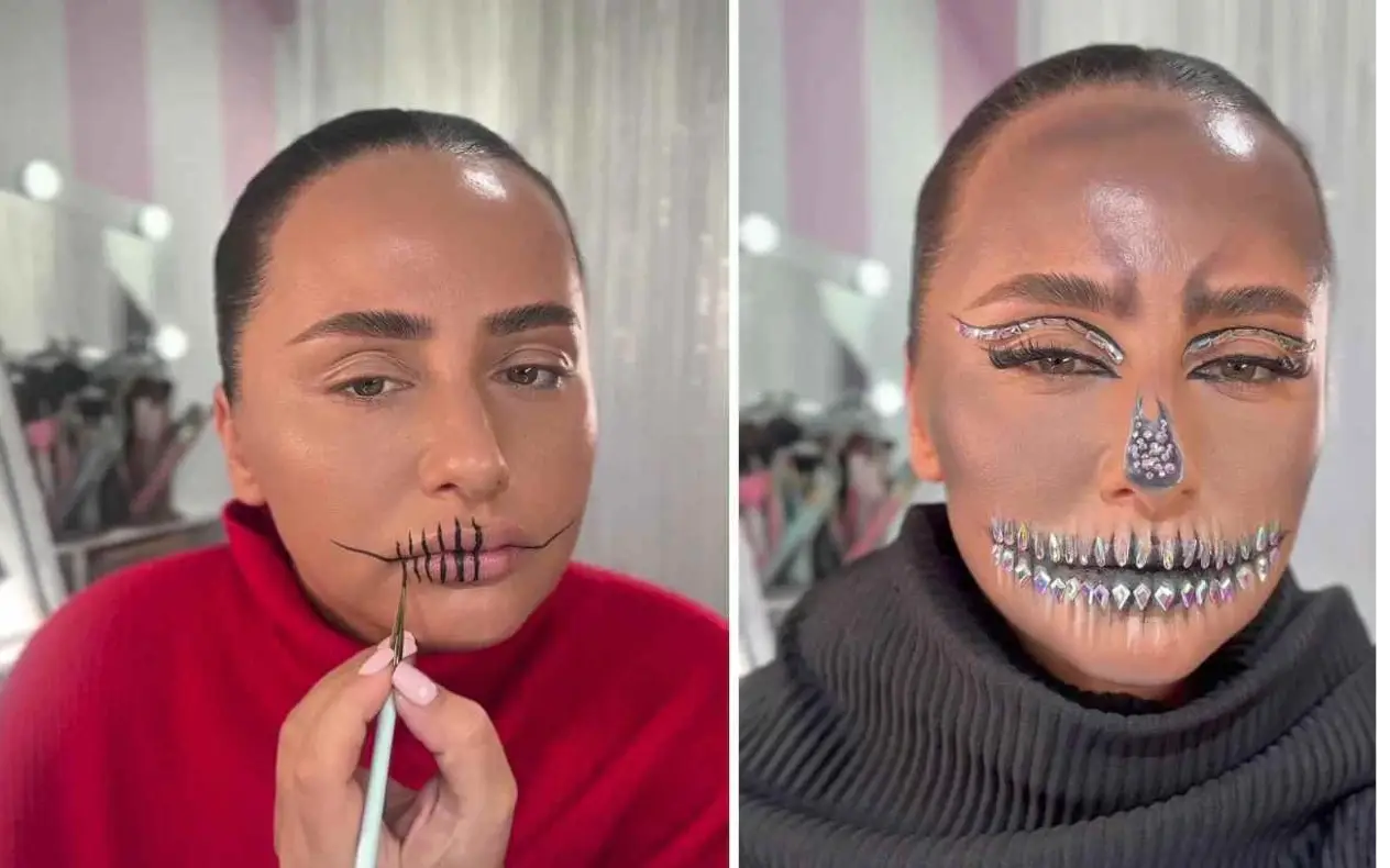 Helloween transformacija šminkom Nade Ross