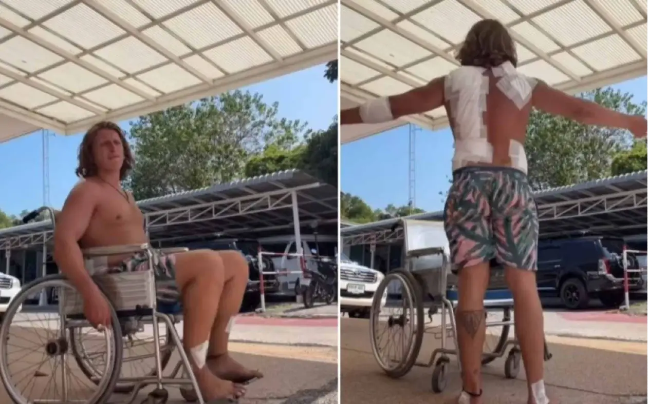 Bečki influenser Satanasbratan posle teške nesreće na Tajlandu Bečki influenser Satanasbratan posle teške nesreće na Tajlandu: "Drago mi je što sam živ“