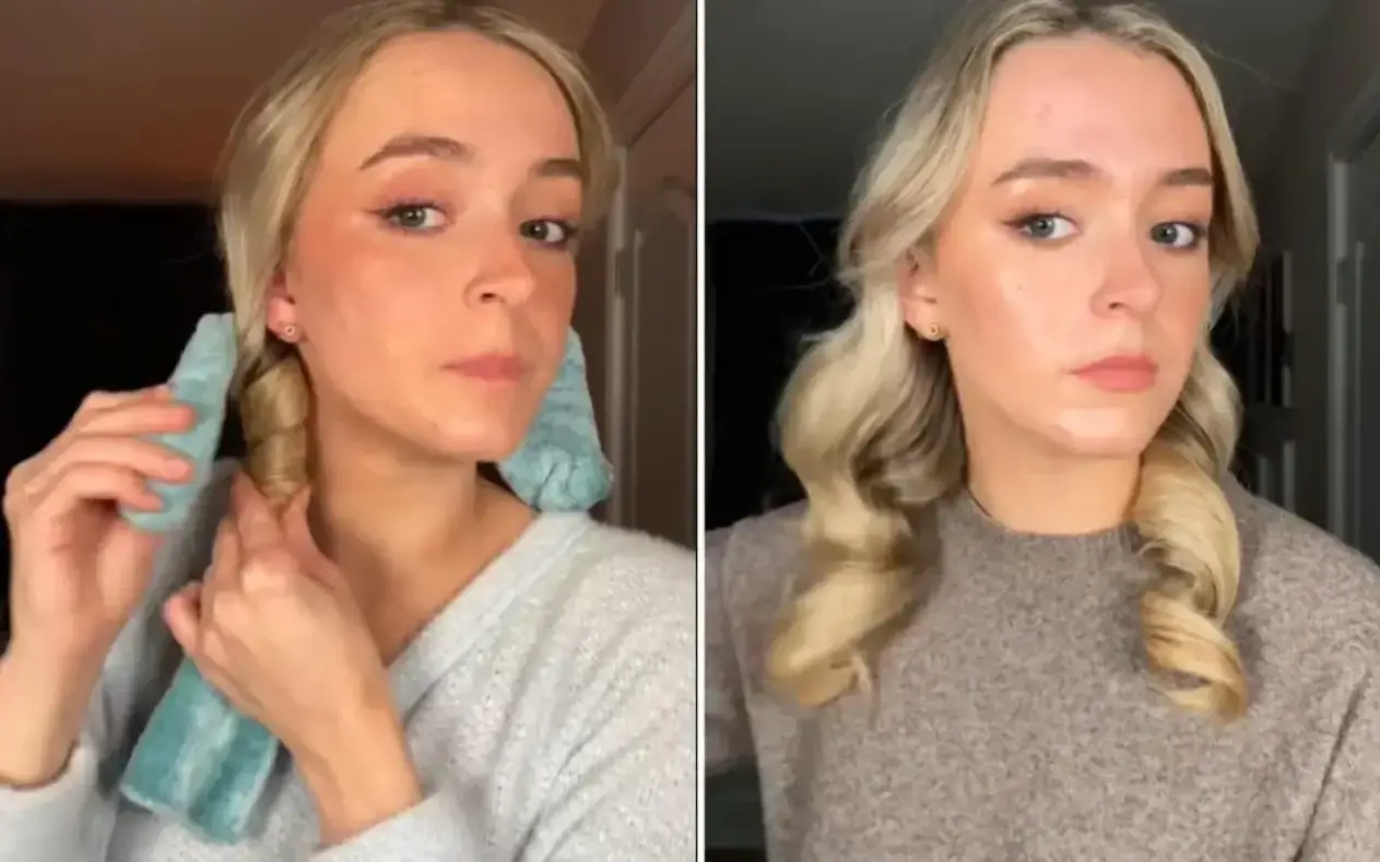 Frizura kao iz salona: Zašto je TikTok "poludeo" za uvijanjem kose čarapom?