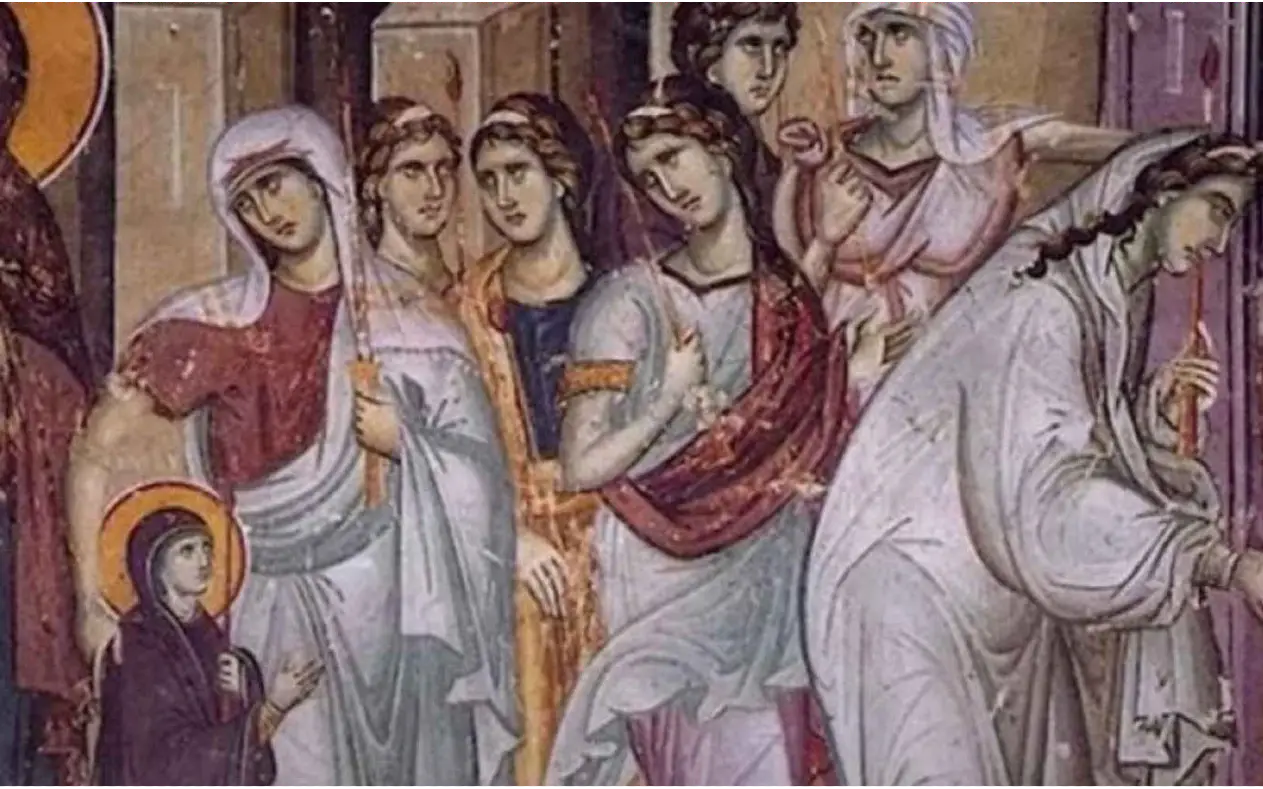 prikaz Presvete Bogorodice u hramu