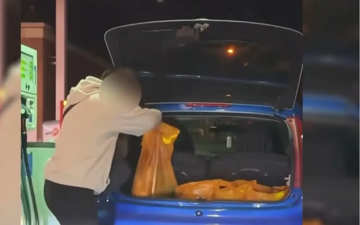 Snimak koji je šokirao 23 miliona ljudi: Punila kese za kupovinu benzinom, pa ih samo "ubacila" u gepek