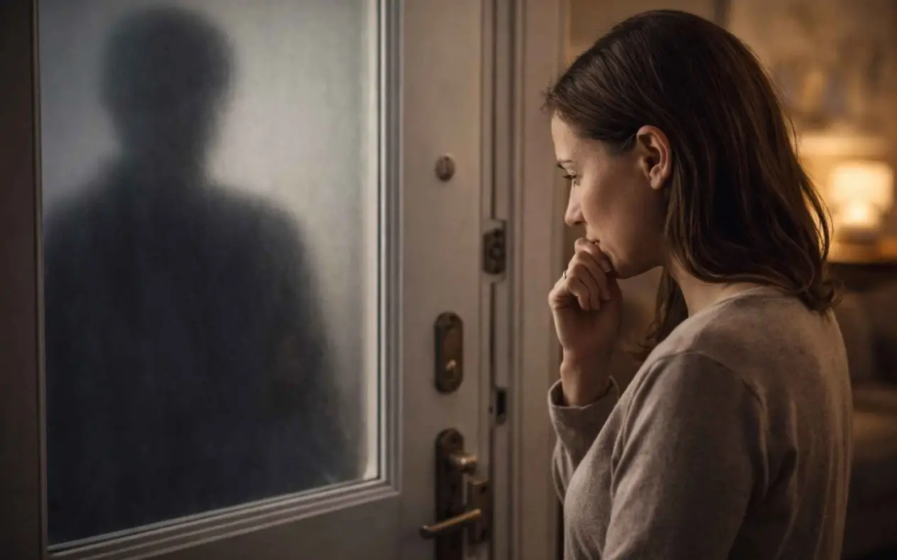 Žena razmišlja o postavljanju granica u komšijskim odnosima