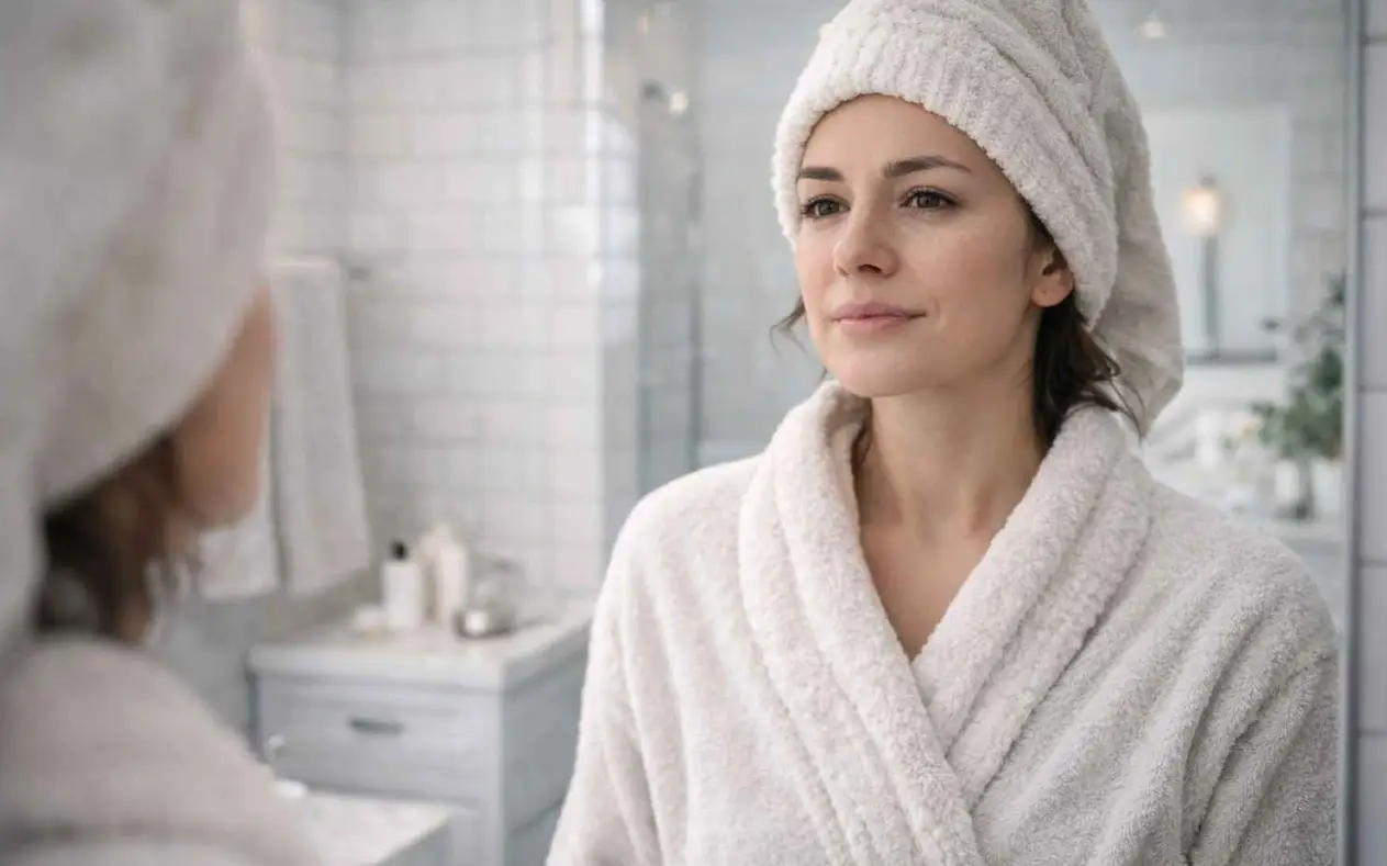 Devojka u kupatilu - nega lica