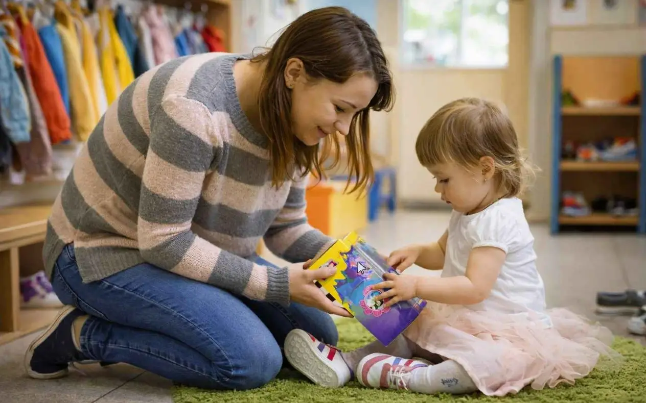 Majka pomaže detetu u vrtiću - adaptacija