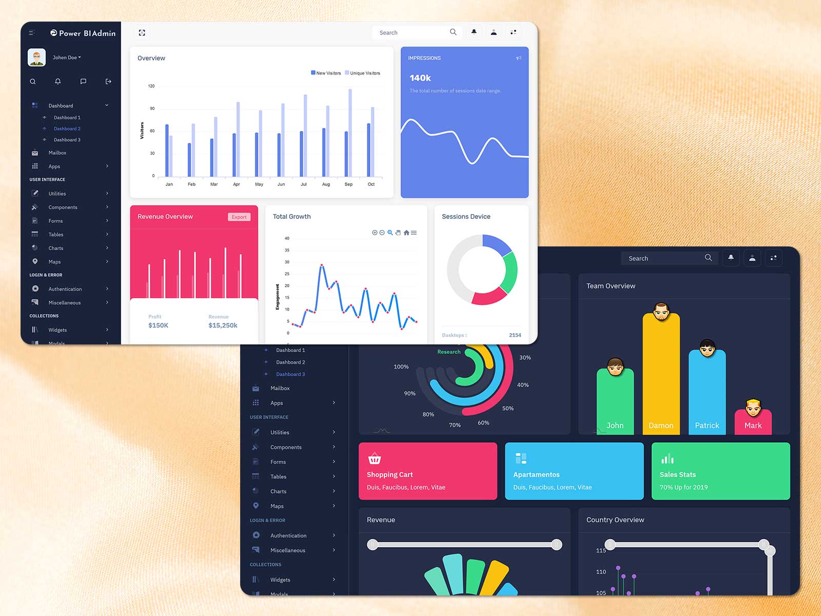 You can download 100+ free Power BI dashboard templates with just one click