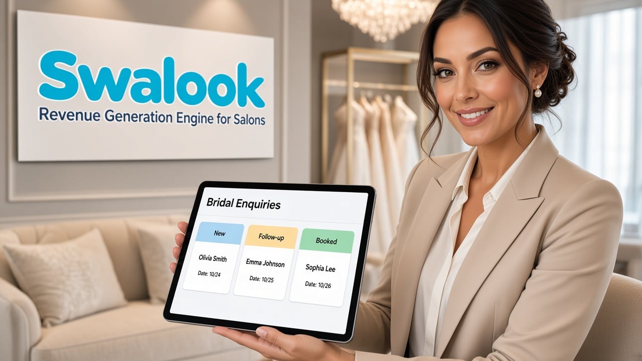 Salon CRM calendar for wedding season bridal appointment bookings