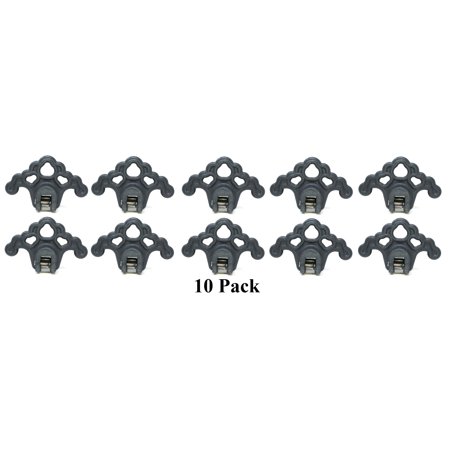 (10) GREY Roof Ice Guard Snow Guard Snow Stops for Standing Seam Metal Roofing
