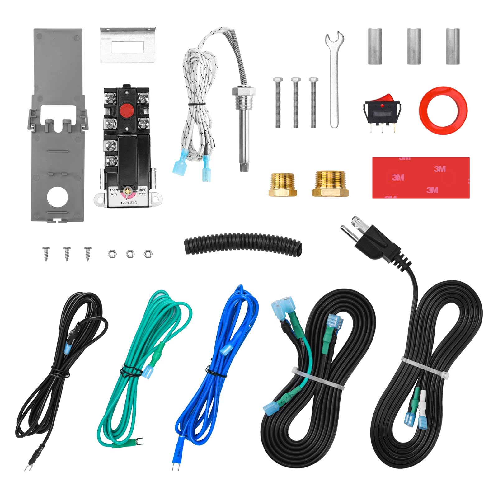 [New Upgrade] Briidea RV Electric Water Hybrid Heater Kits with Replaceable Anode Rod (Patent Pending), Electric Heat and Anode Protection, Compatible with 6 Gallon Suburban and Atwood Water Heater