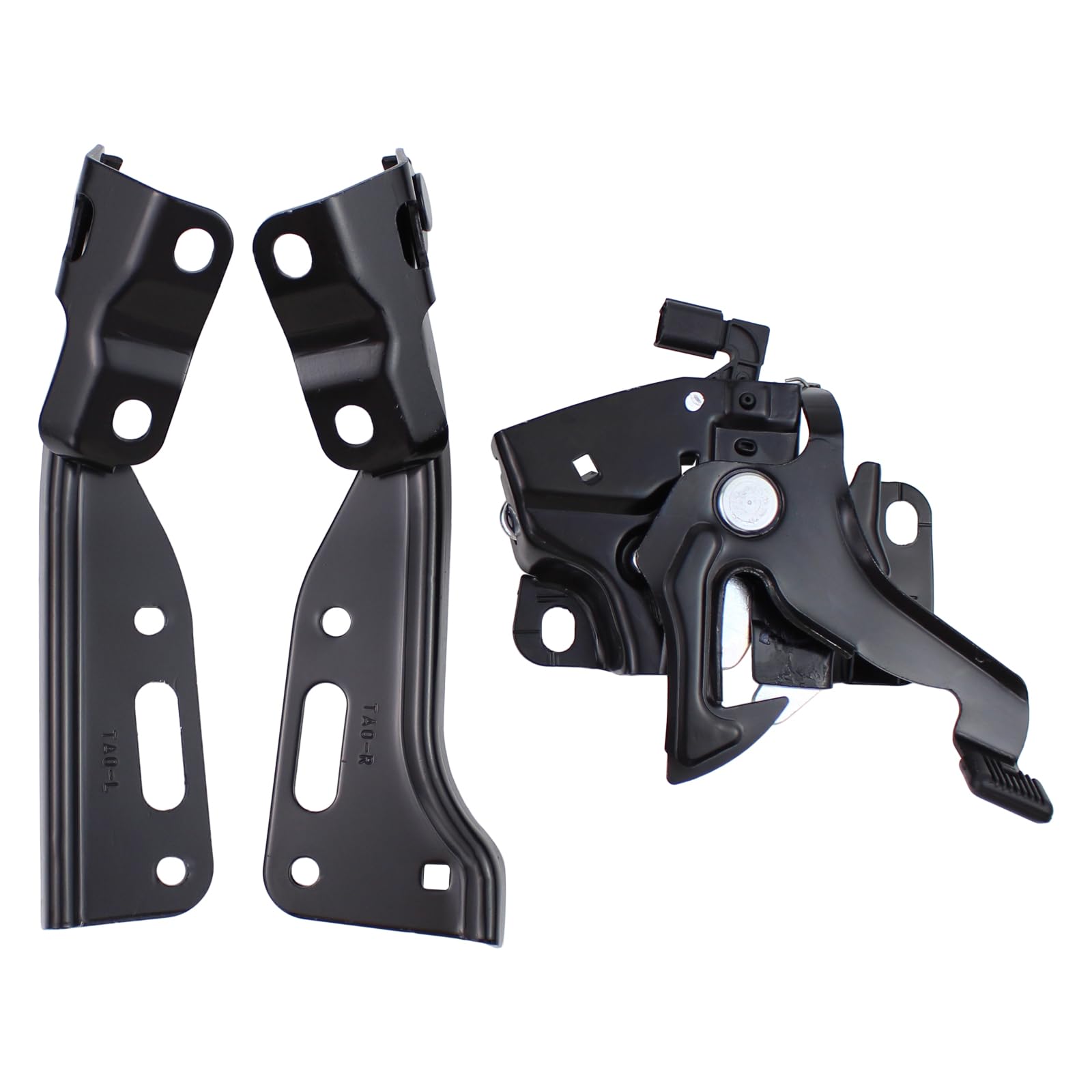 Roneeson Engine Hood Latch Lock and Left Right Side Hood Hinges for Honda Accord Sedan 2008-2012