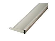 27-36 in. Contemporary Semi-Frameless Pivoting Shower Door Track Assembly Kit 4.6 in W X 1.6 in D, in Nickel (6mm Glass)