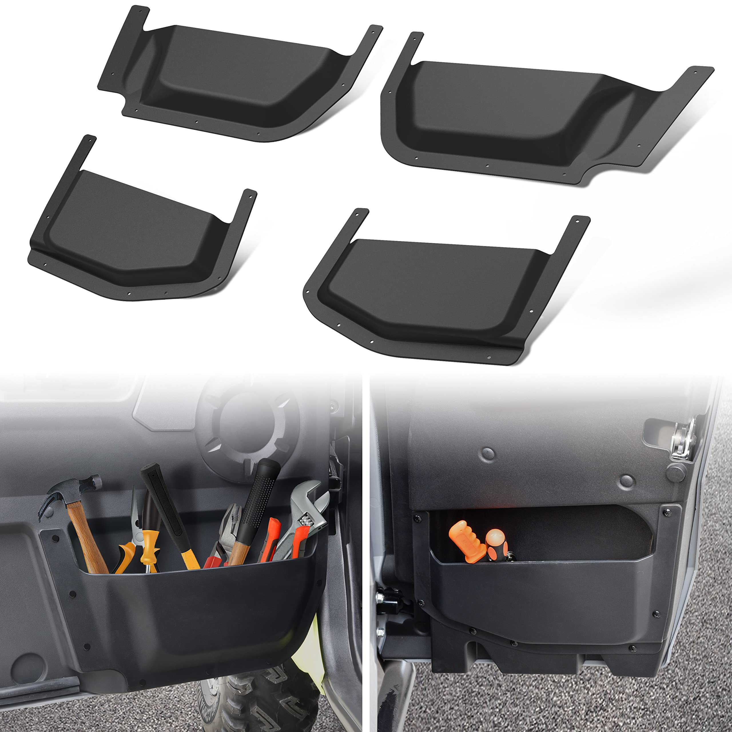 Front and Rear Door Pocket Storage for Yamaha Wolverine RMAX4 1000 2021-2026
