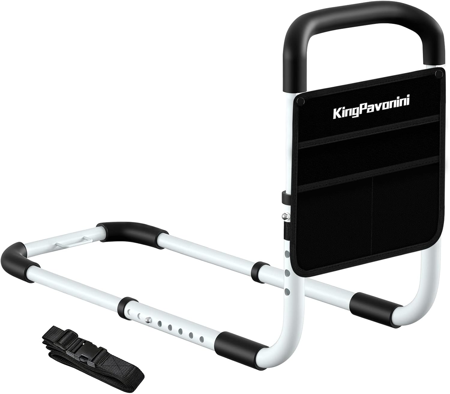 Bed Rail for Elderly Medical Support Bar King Queen Full Twin White