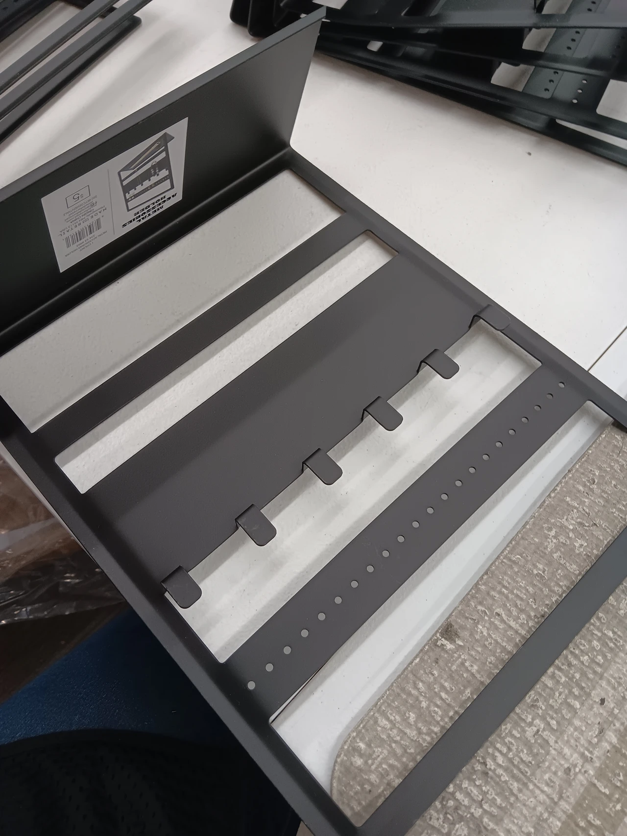 Metal Accessories Holder Black